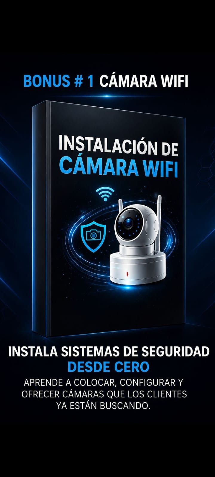 Instalación de cámara WiFi: cámara de seguridad inalámbrica para monitorear tu casa o comercio desde el celular