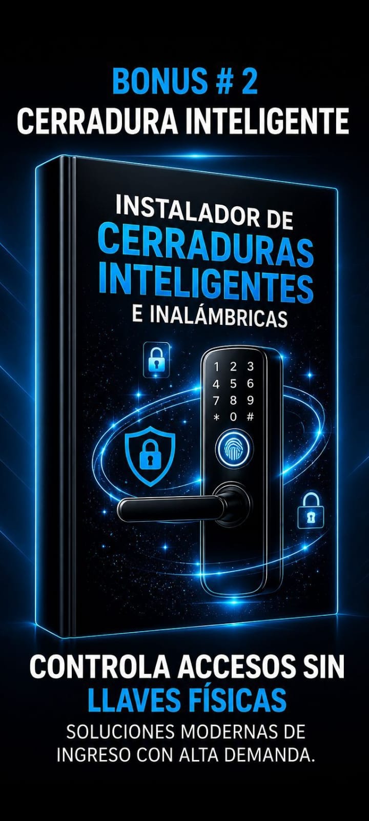 Instalación de cerraduras inteligentes e inalámbricas con código, huella y apertura desde el celular
