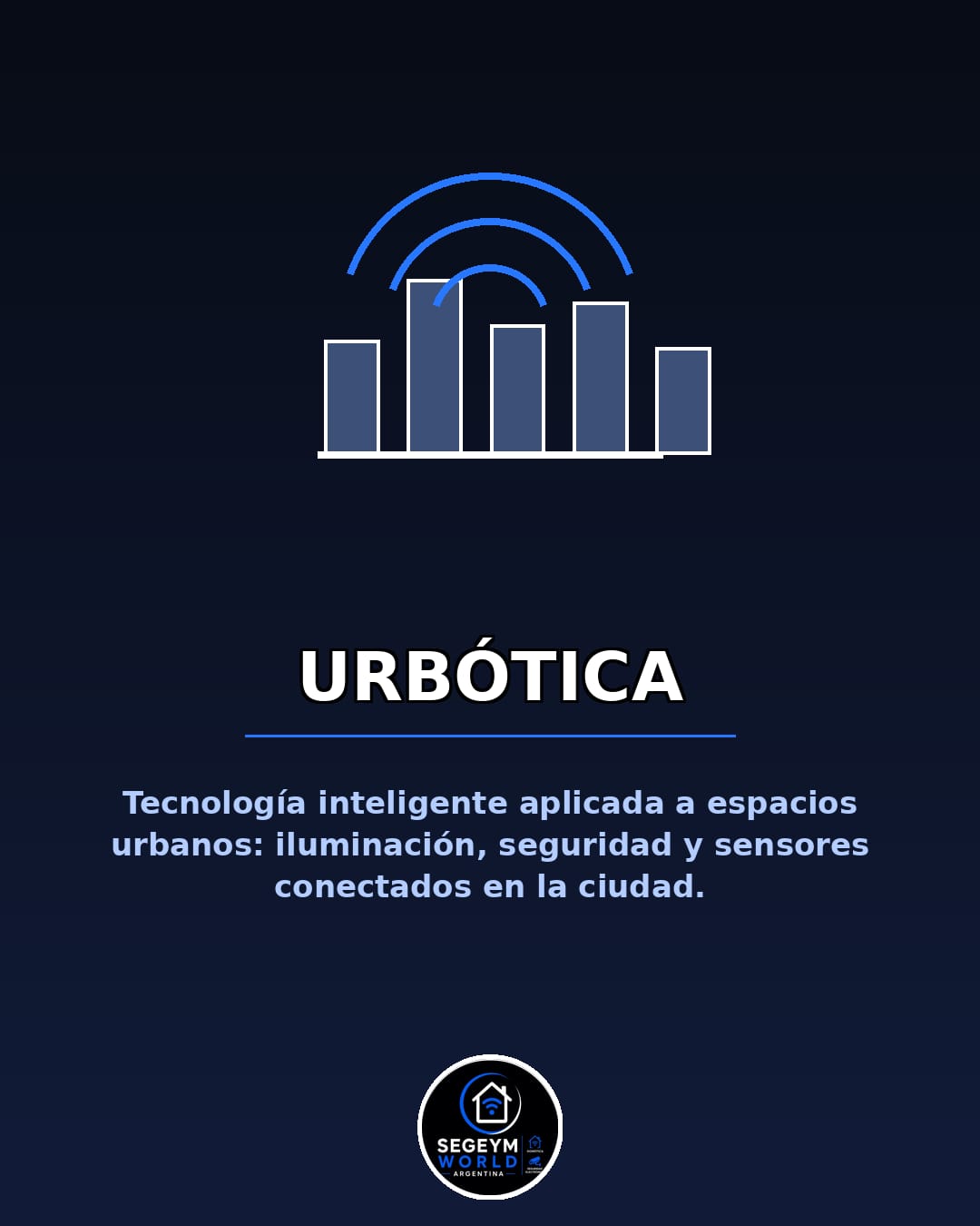 Urbótica de Segeym: tecnología inteligente aplicada a espacios urbanos. Iluminación, seguridad y sensores conectados en la ciudad.
